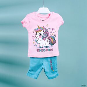 بيجامة Unicorn بيبي بناتي صيفي
