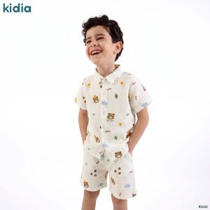 طقم Bear أولادي كرنكل قطعتين صيفي